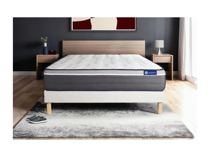 Actilatex plus matratze 180x200cm + Bettgestell mit lattenrost , Härtegrad 5 , Latex und Memory-Schaum , Höhe : 26 cm