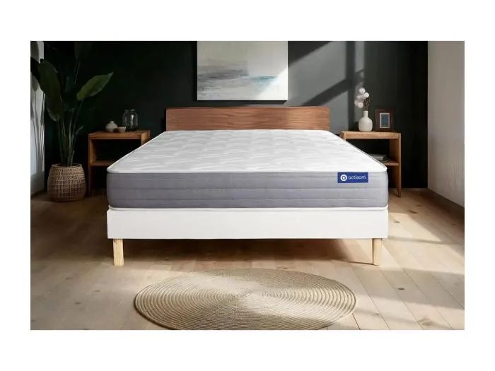 Actiflex dream matratze 140x190cm + Bettgestell mit lattenrost , Härtegrad 3 , Taschenfederkern und Memory-Schaum , Höhe : 22 cm