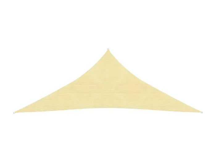 Sonnensegel HDPE Dreieckig 3,6x3,6x3,6 m Beige