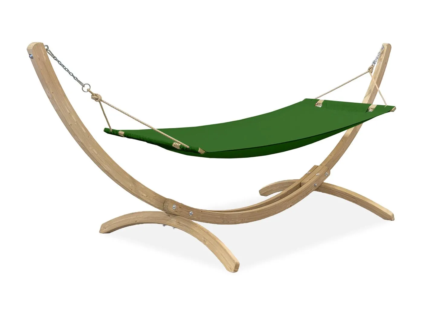 Große Hängematte mit Gestell - grün - CORRELO
