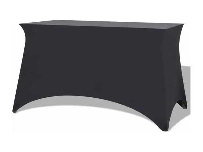 Stretch-Tischhusse 2 Stk. 120 x 60,5 x 74 cm Anthrazit