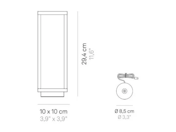 2,2 W batteriebetriebene dunkelgraue LED-Hauslaterne IP54 Zafferano