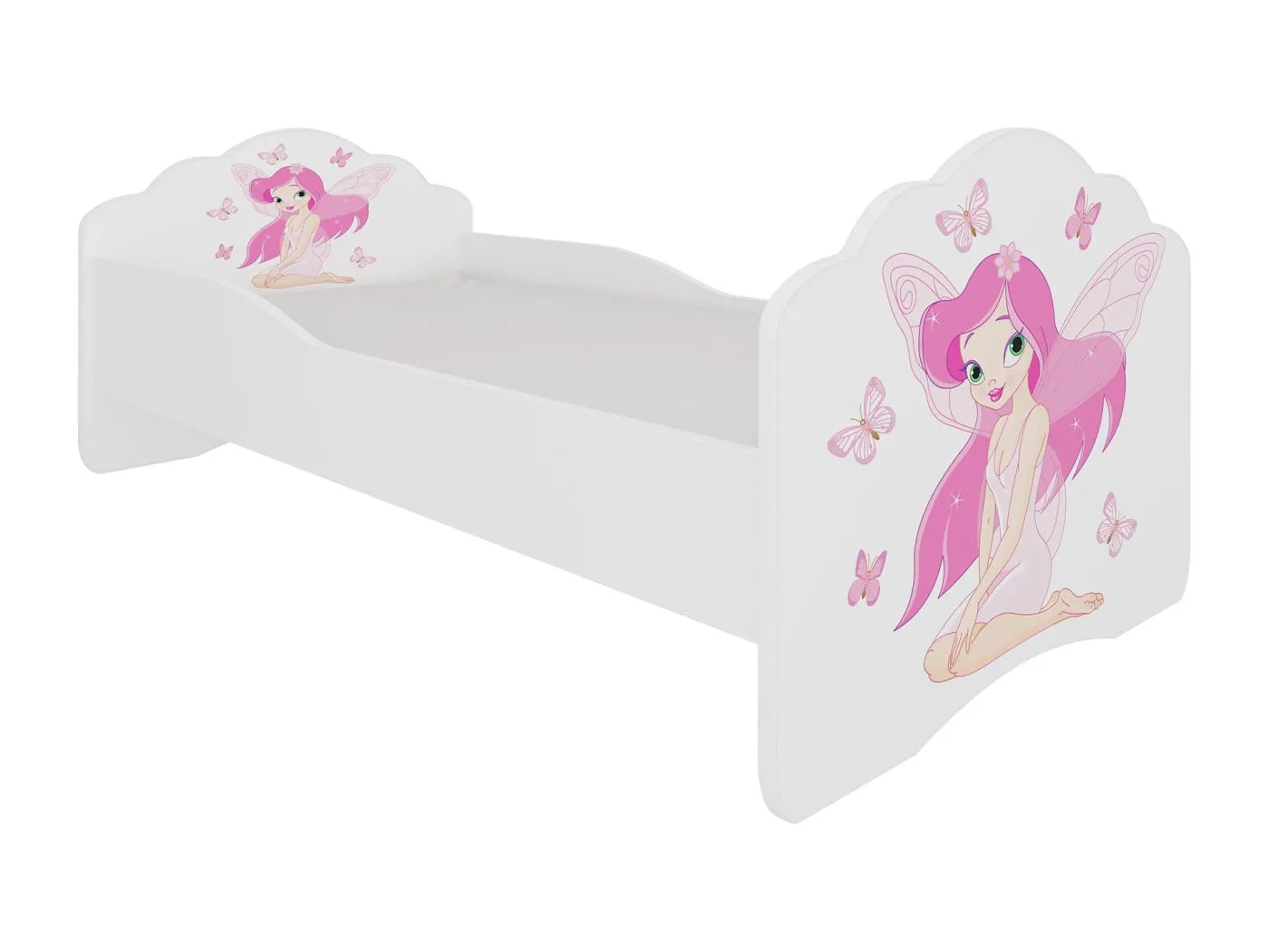 KINDERBETT Casimo weiß / Motiv Elfe 88 / 164 / 63cm