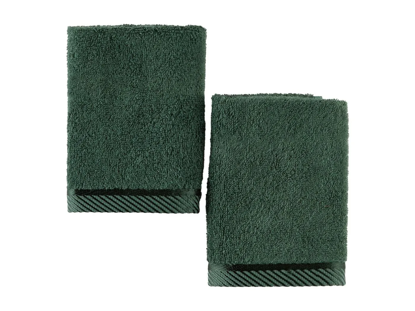 Badetuch-Set Bambo Dunkelgrün 30x30 cm