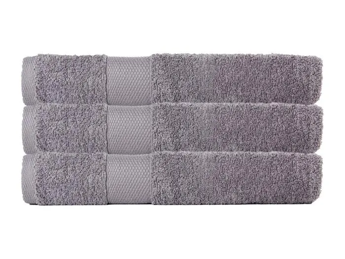 3er-Set Frotteehandtücher 50x90 cm 500 gr/m². 100% Baumwolle