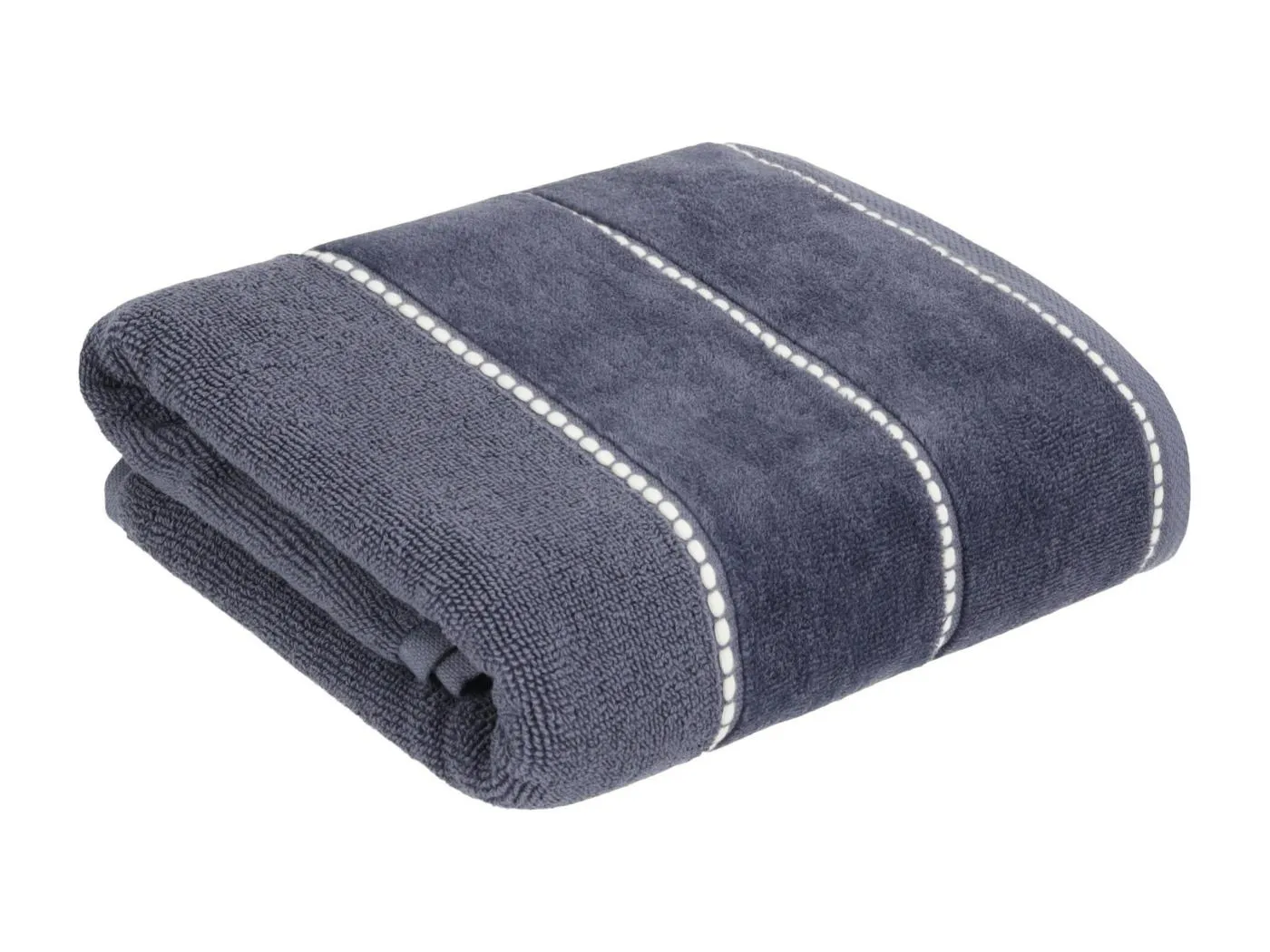 Velly Badetuch - Dunkelblau, 100% Baumwolle, 50x90 cm