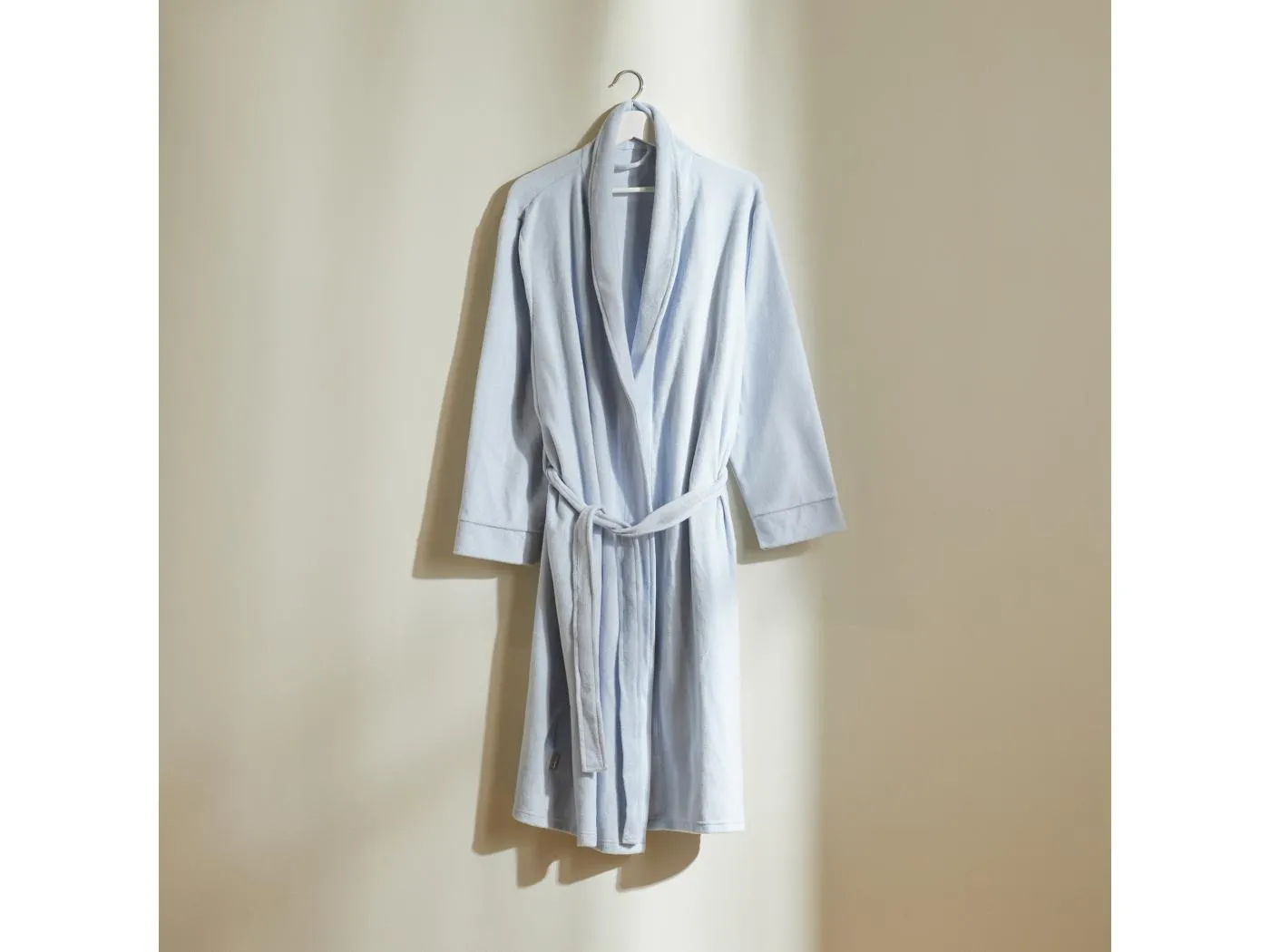 Bademantel mit Baumwolle Polina hellblau 65 x 115