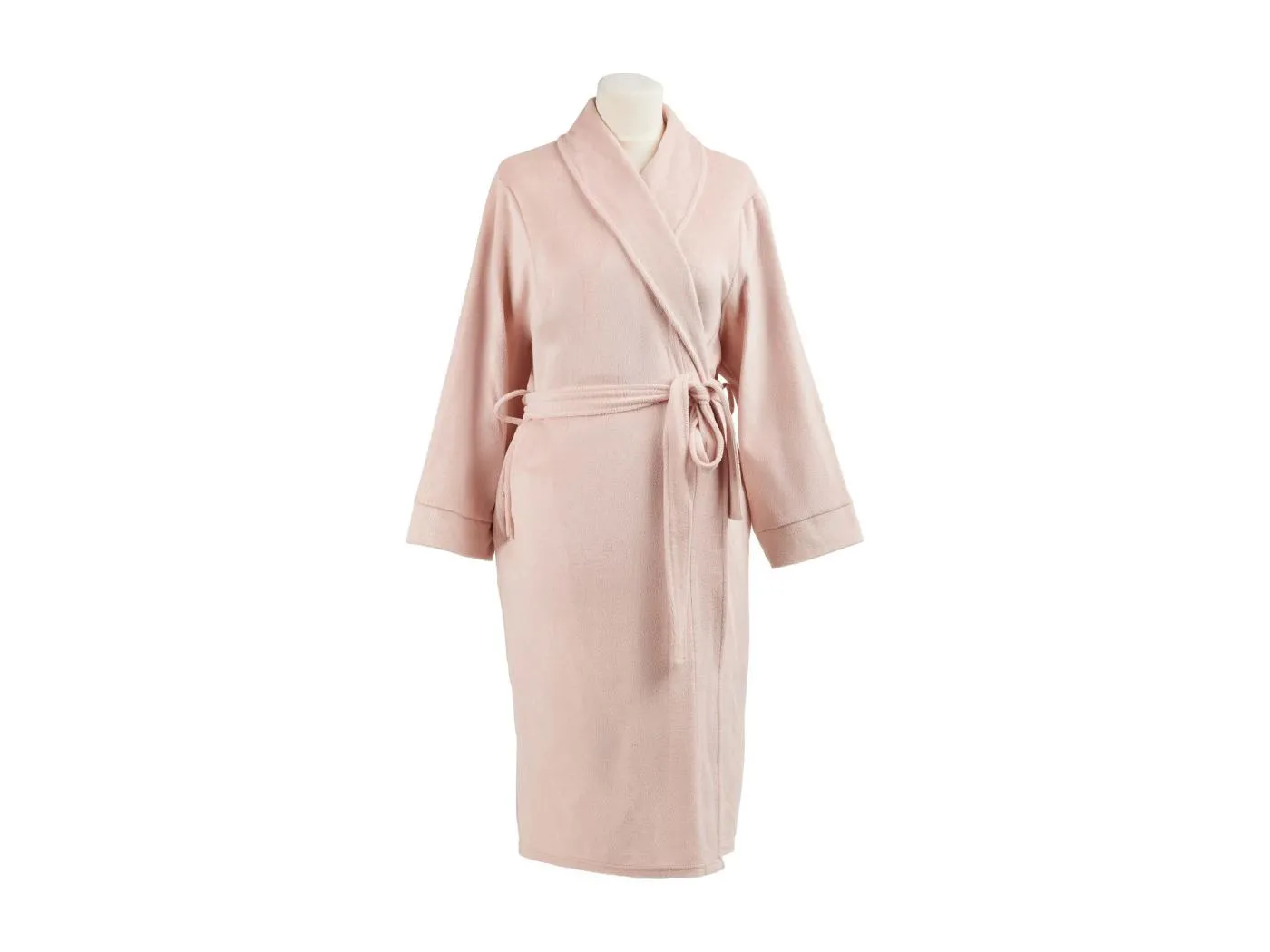 Bademantel mit Baumwolle Polina mittelrosa 65x115