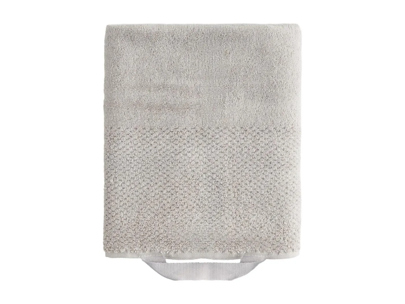 Badetuch Strippo hellgrau 50x90