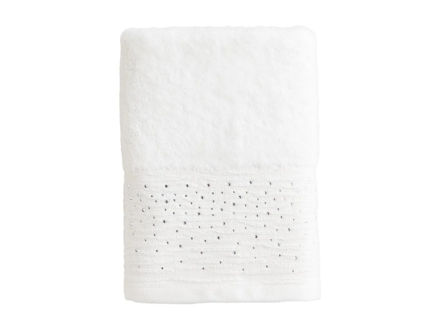 Badetuch Cristales mittelweiß 50x90