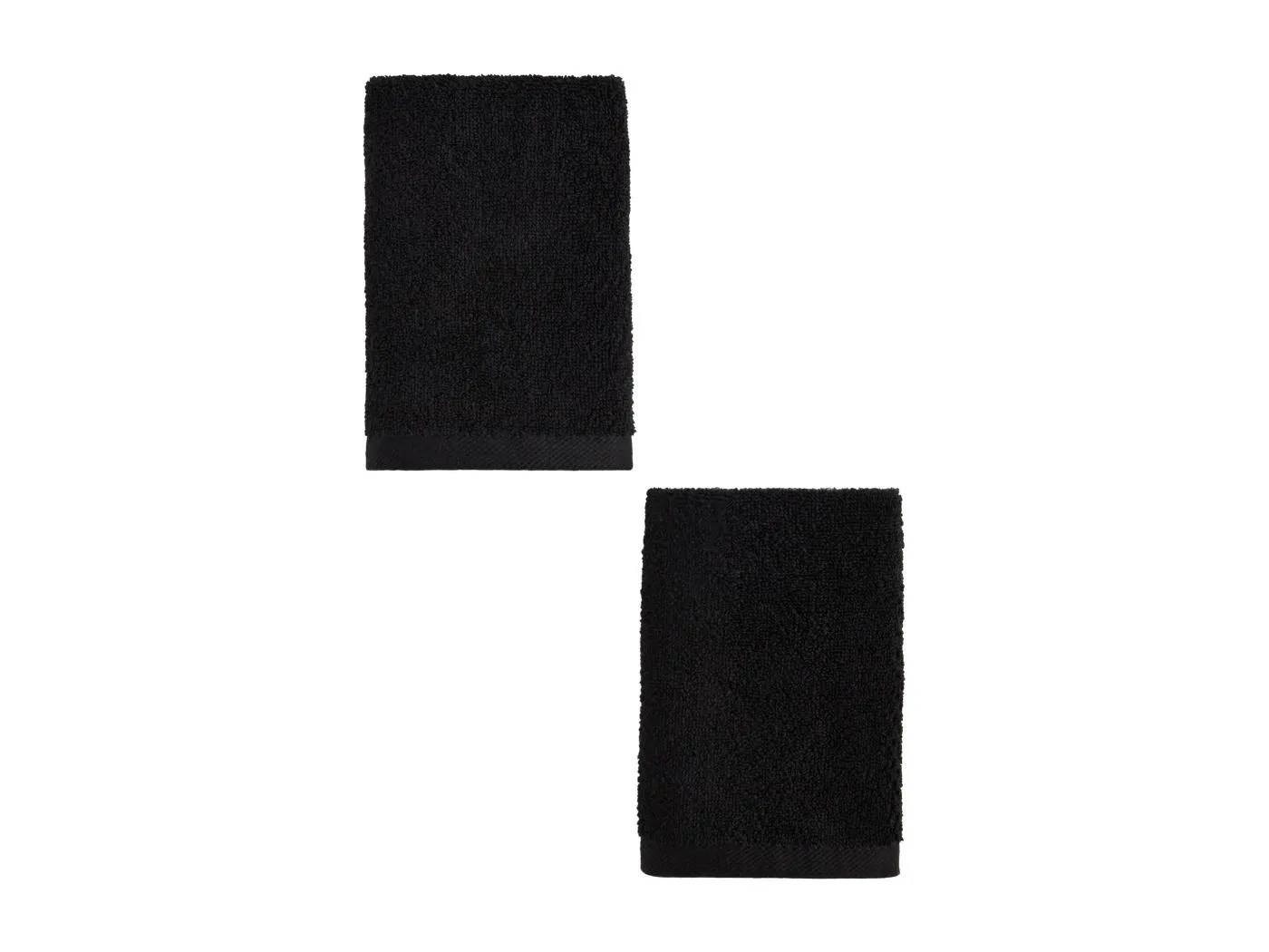 Badetuch-Set Strippo Mittelschwarz 30x50 2-tlg