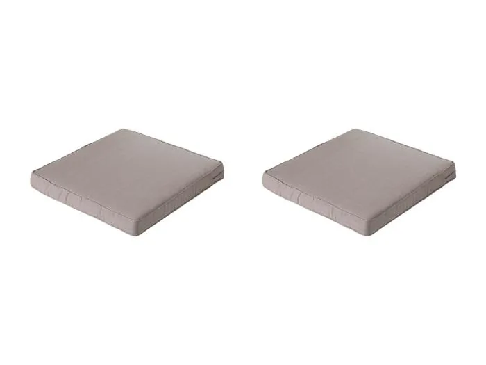 Lounge Sitzkissen Basic taupe - ca. 73x73 cm - 2er Set