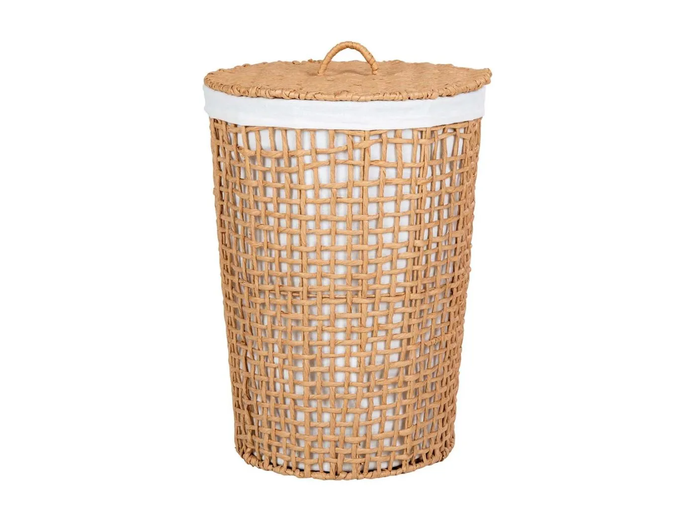 Pomal Wäschekorb hellbraun,weiß.