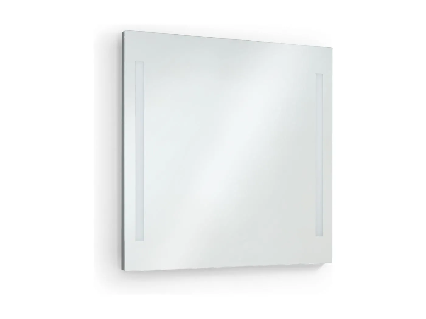 AFRODITA Badezimmer-Wandleuchte, moderner und vielseitiger Stil – L. 80 cm – 2 x 10 W SMD-LED – 600 lm und 4K – 180 ° Grad – IP44 – Aluminium und Glas – Chrom