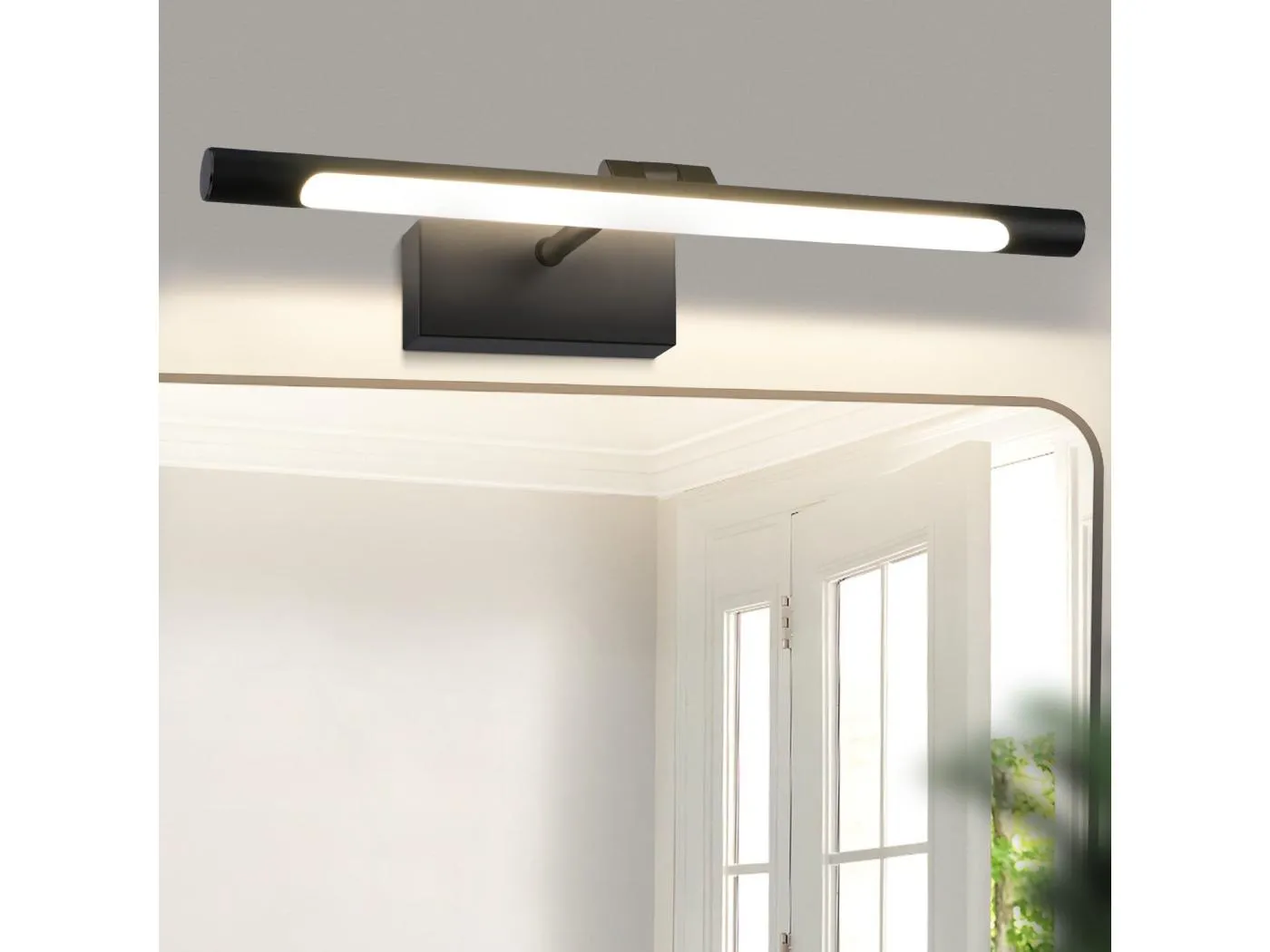 NETTLIFE LED Badspiegelleuchte 6W Neutralweiß 4000K klemmbare Wandleuchte Chrom