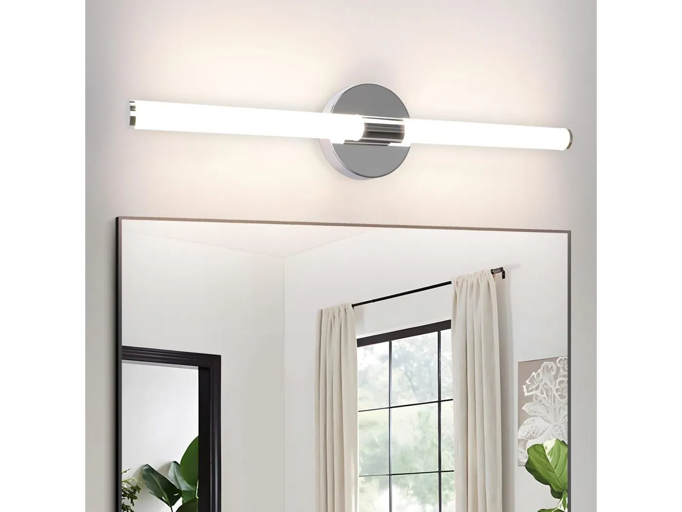 NETTLIFE LED-Badezimmer-Wandleuchte - 8W 60CM 4000K IP44