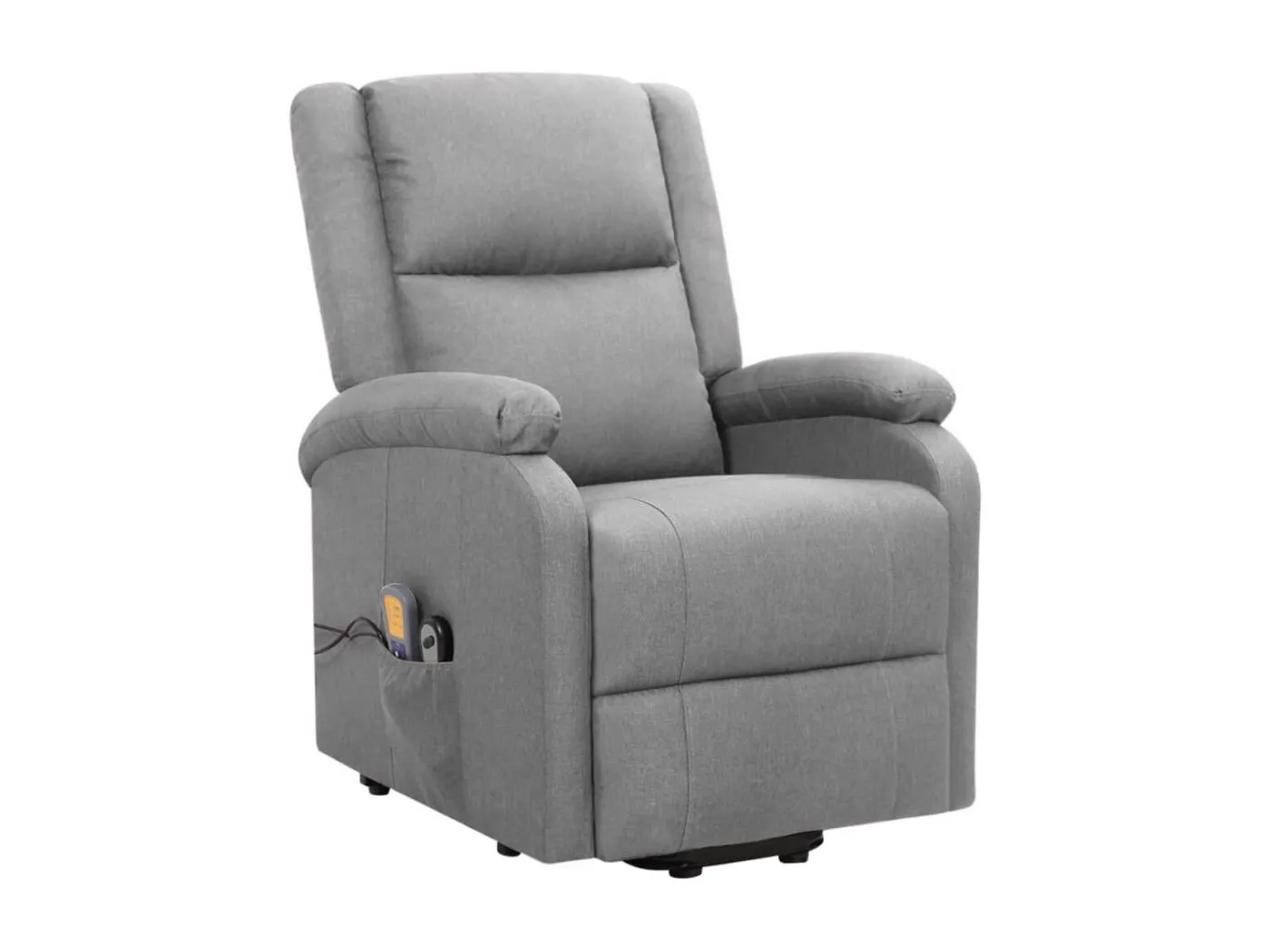 Gercek  Massagesessel mit Aufstehlfe Hellgrau Stoff