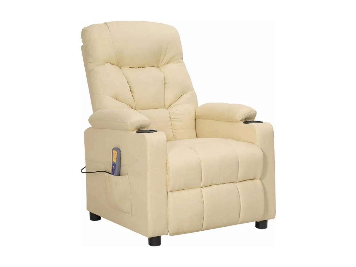 Erian  Massagesessel mit Aufstehlfe Creme Stoff