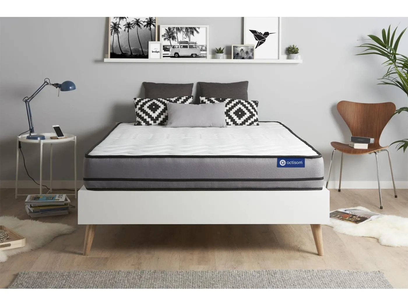 Actimemo night matratze 160x195cm, Memory-Schaum, Härtegrad 5, Höhe : 20 cm, 3 Komfortzonen