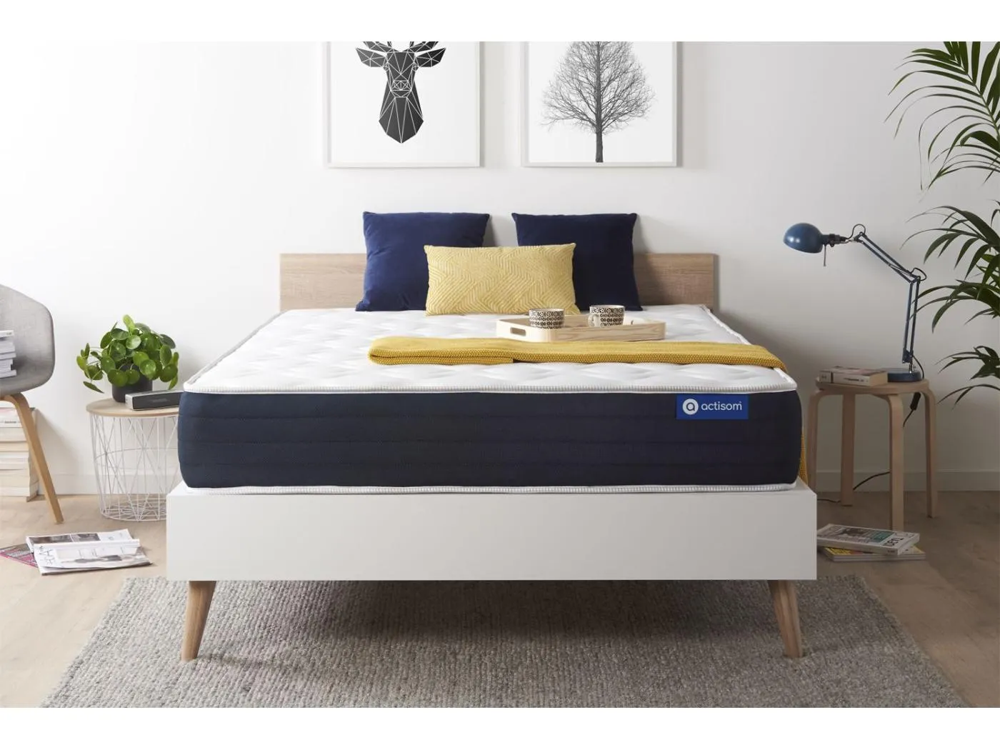 Actilatex sleep matratze 140x210cm, Latex und Memory-Schaum, Härtegrad 2, Höhe :22 cm, 5 Komfortzonen