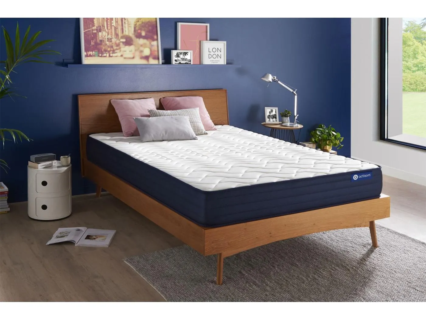 Actiflex life matratze 130x200cm, Taschenfederkern und Memory-Schaum, Härtegrad 5, Höhe :22 cm, 5 Komfortzonen