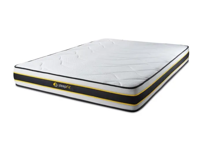 FLEXY Matratze 140x190cm, Taschenfedern und Memory-Schaum, Härtegrad 4, Höhe: 22cm, 3 Komfortzonen