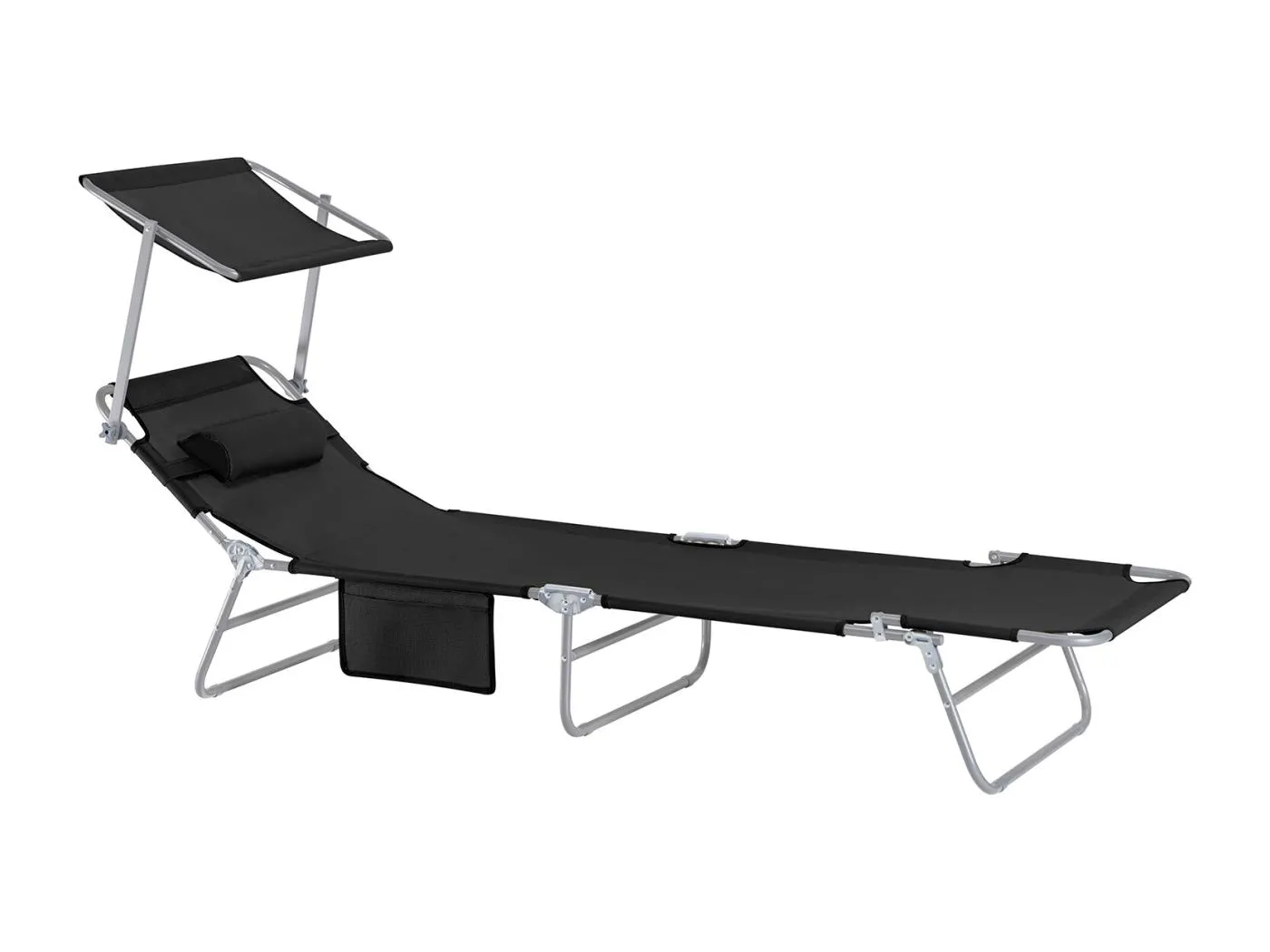 Gartenliege 2er Set OGS48-SCHx2 63 x 90 x 195 cm