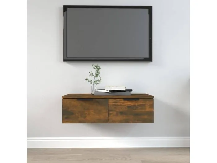 Wandschrank,Wandhängeschrank Räuchereiche 68x30x20 cm Holzwerkstoff -gkd169763