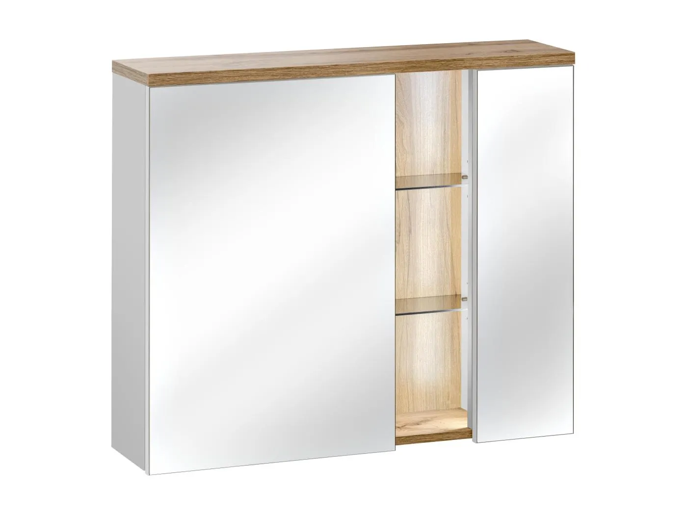 Spiegelschränke BAHAMA MC80 2D 80x20x70 Weiß