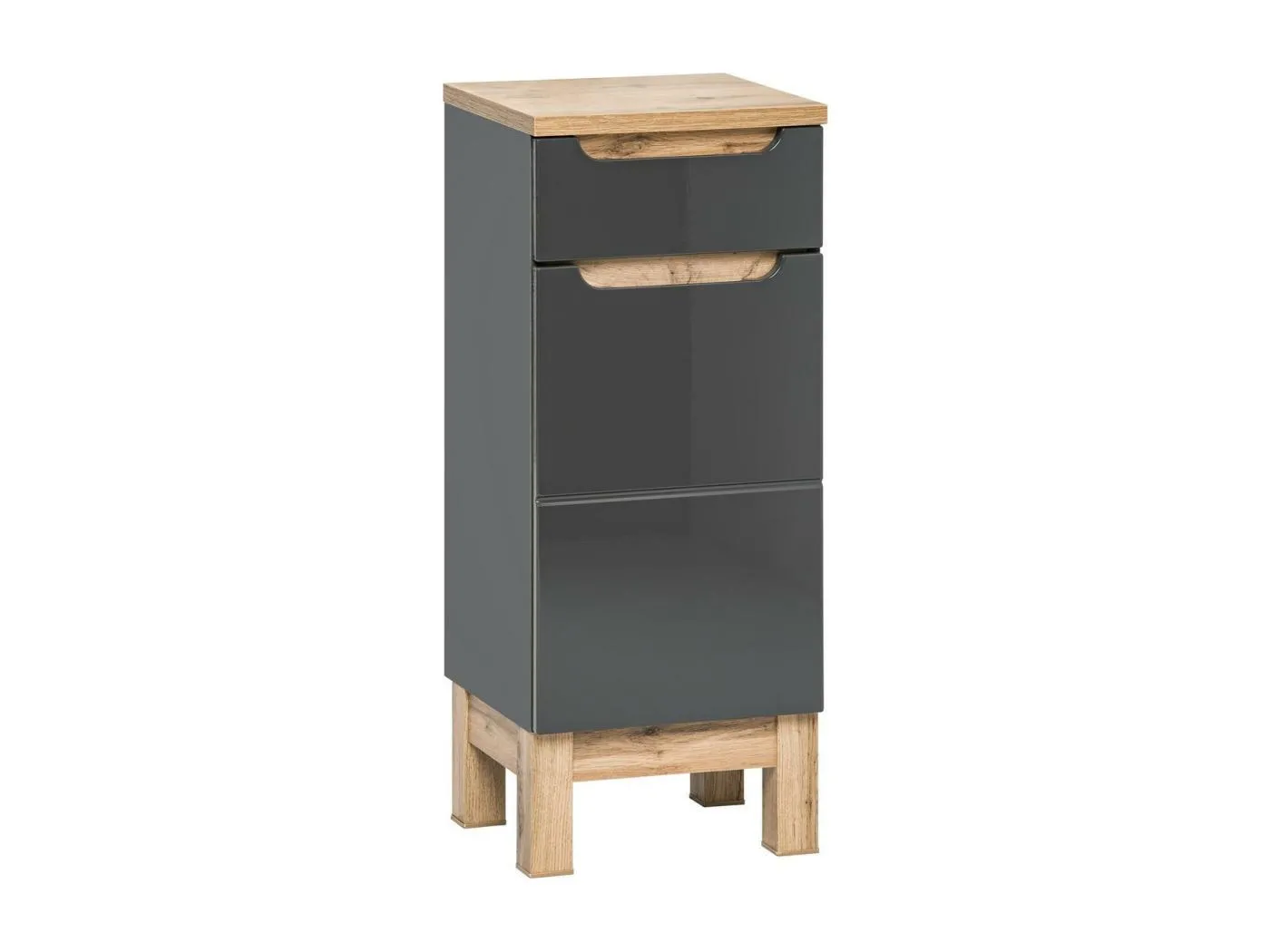 Seitenschränke BALI SCAB35 1D1D 35x33x86 Dunkelgrau