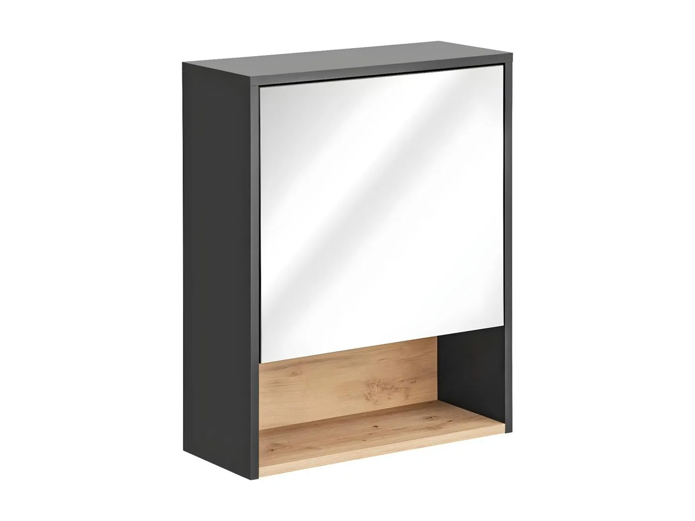 Spiegelschränke BORNEO MC60 1D 60x25x75 Dunkelgrau