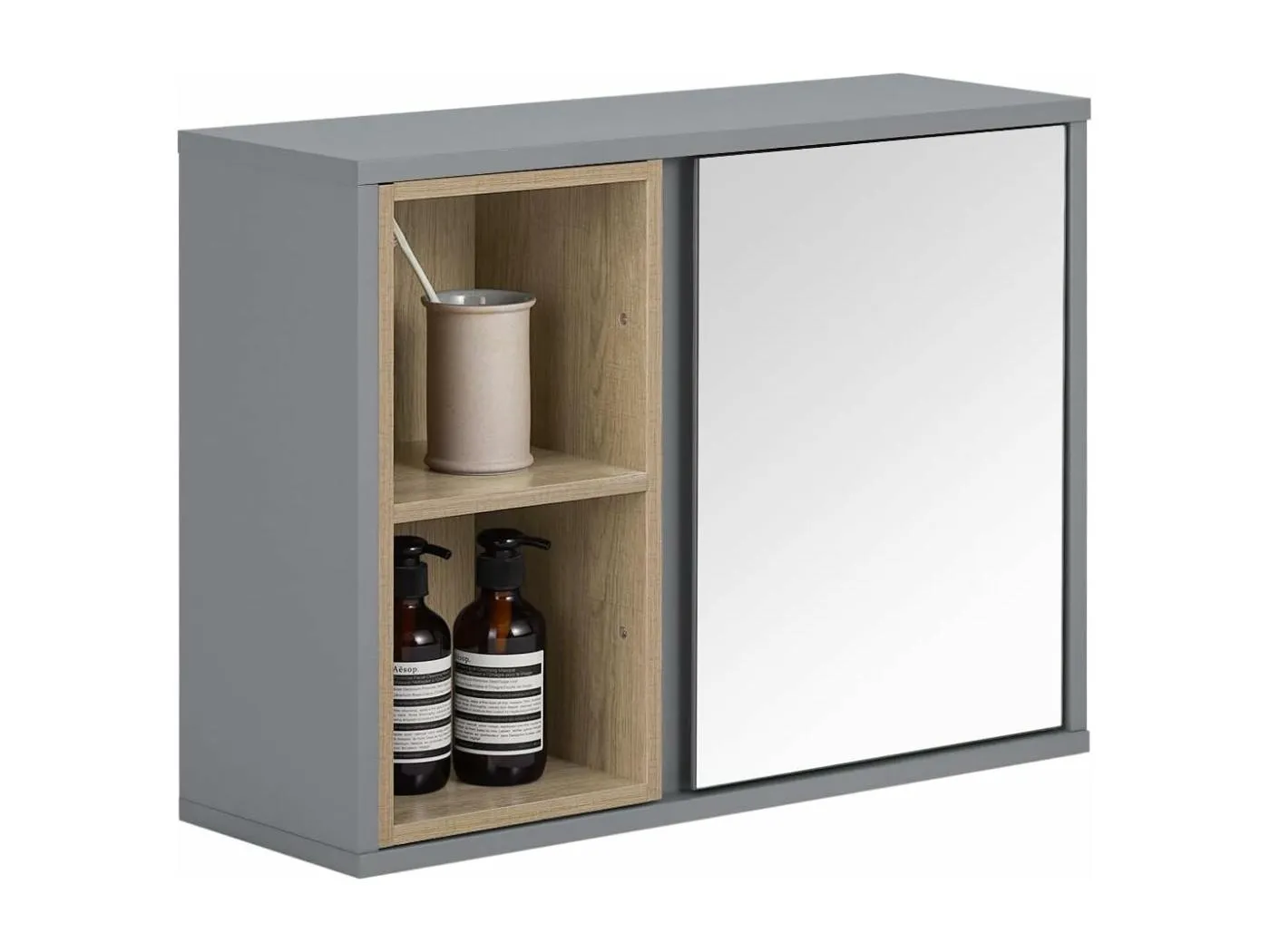 SoBuy Spiegelschrank BZR149-DG
