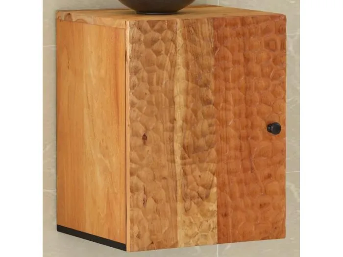 Bad-Wandschrank 38x33x48 cm Massivholz Akazie