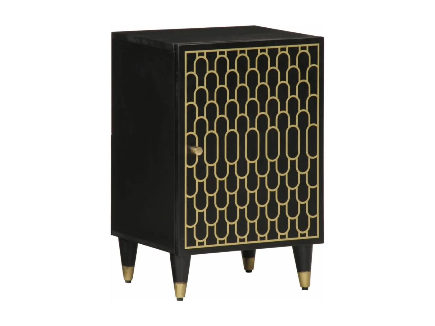 Badschrank 38x33x58 cm Massivholz Mango