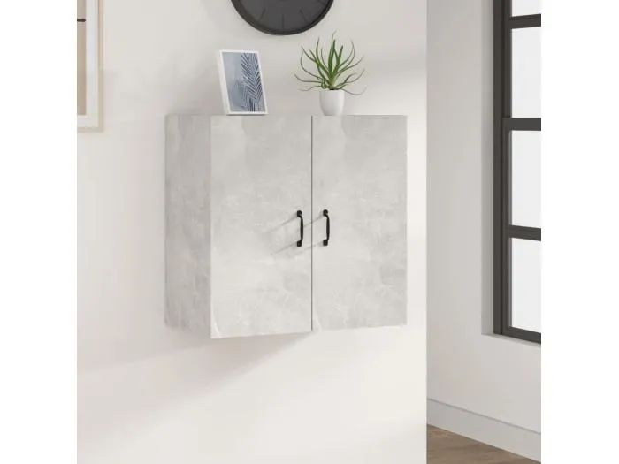 Wandschrank Betongrau 60x31x60 cm Holzwerkstoff