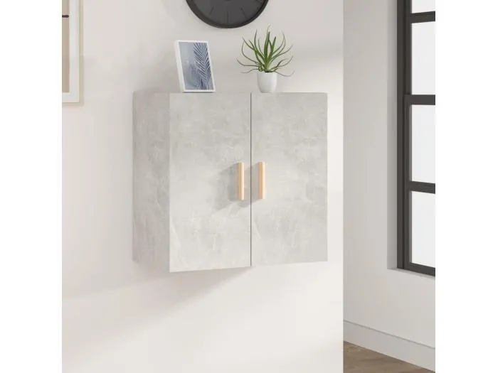 Wandschrank Betongrau 60x30x60 cm Holzwerkstoff