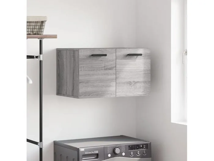Wandschrank Grau Sonoma 60x36,5x35 cm Holzwerkstoff