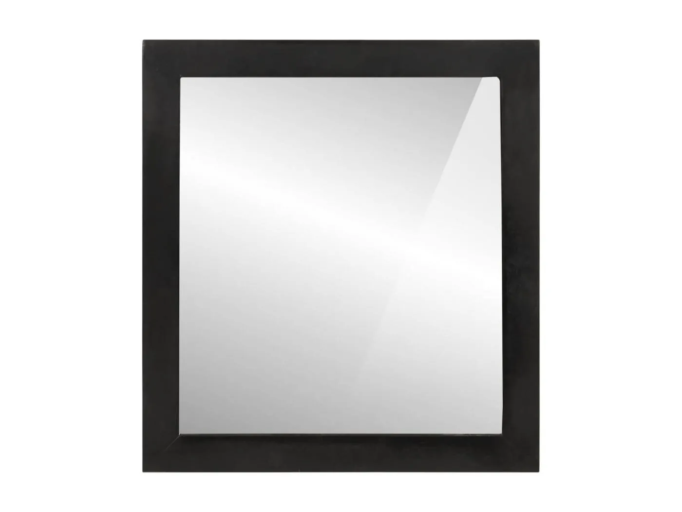 Badspiegel 55x1x60 cm Glas und Massivholz Mango