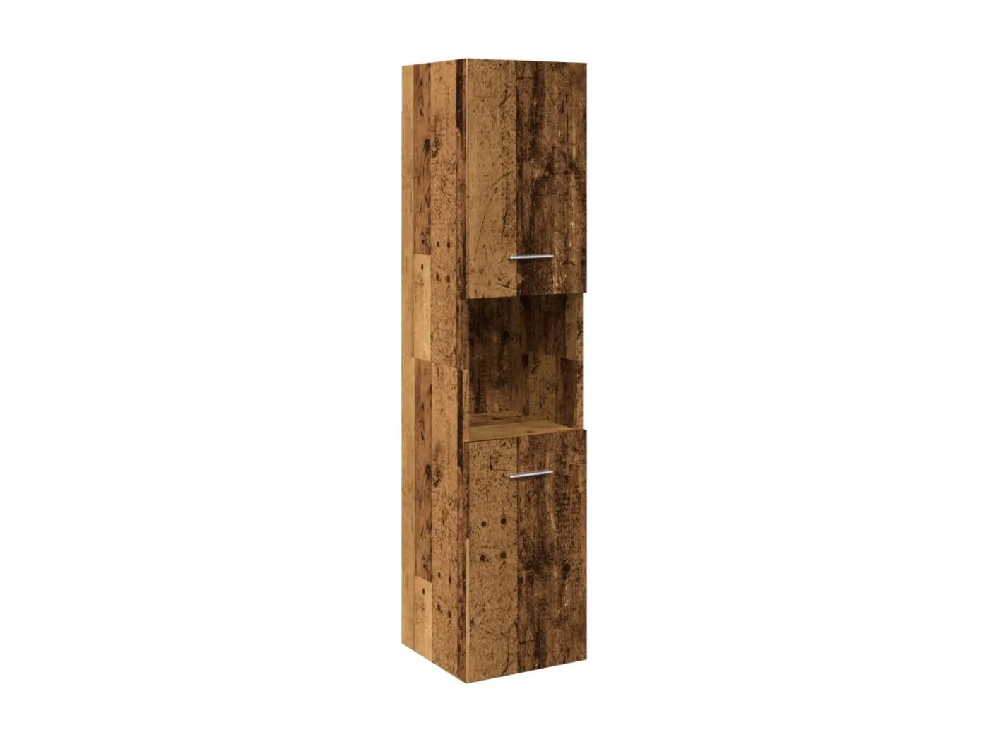 Bad-Hängeschrank Altholz-Optik 30x30x130 cm Holzwerkstoff