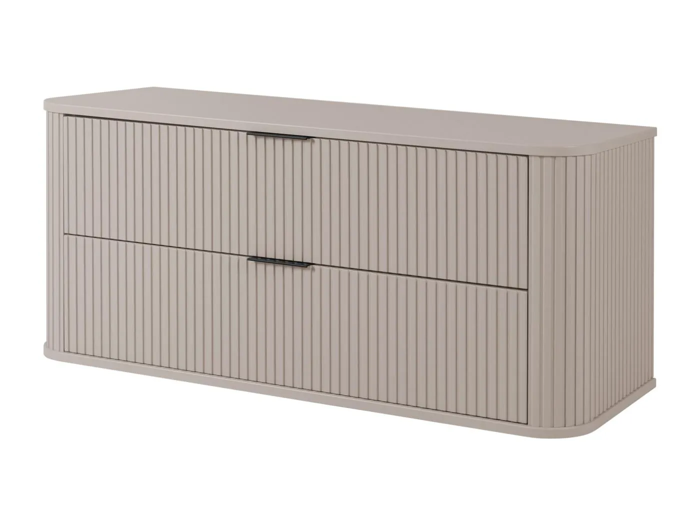 Badezimmermöbel, Kaschmir, schwarzer Griff, 41,5 x 120 x 51,7 cm