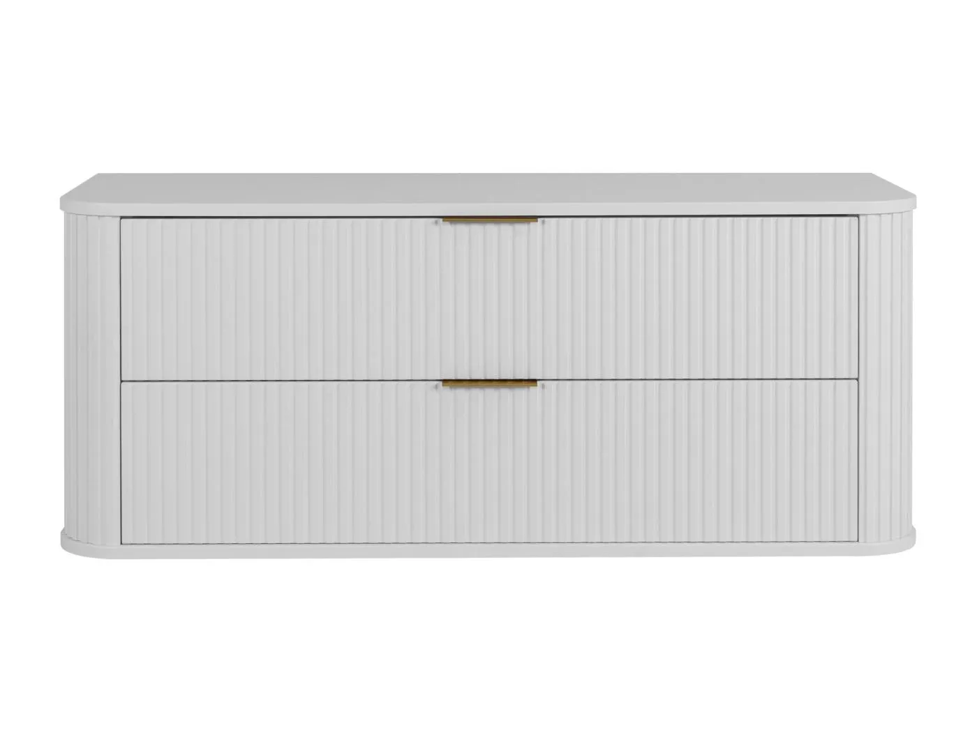 Badezimmermöbel, Mattweiß, goldener Griff, 41,5 x 120 x 51,7 cm