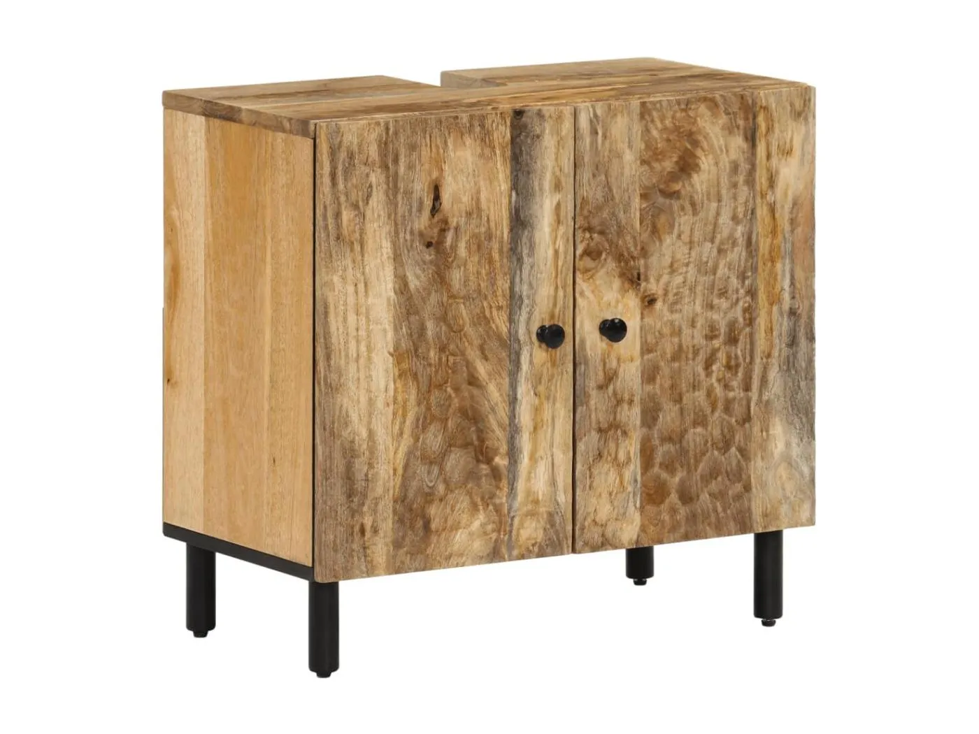 Waschbeckenunterschrank 62x33x58 cm Massivholz Mango