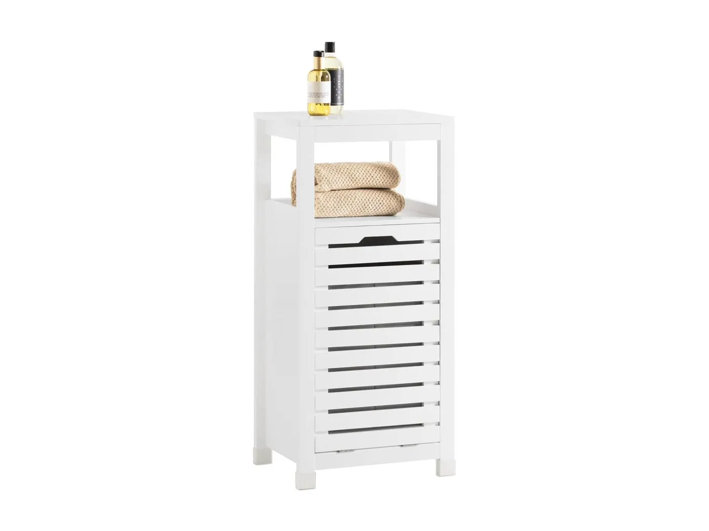 Wäscheschrank BZR67-W 42 x 90 x 30 cm Weiß