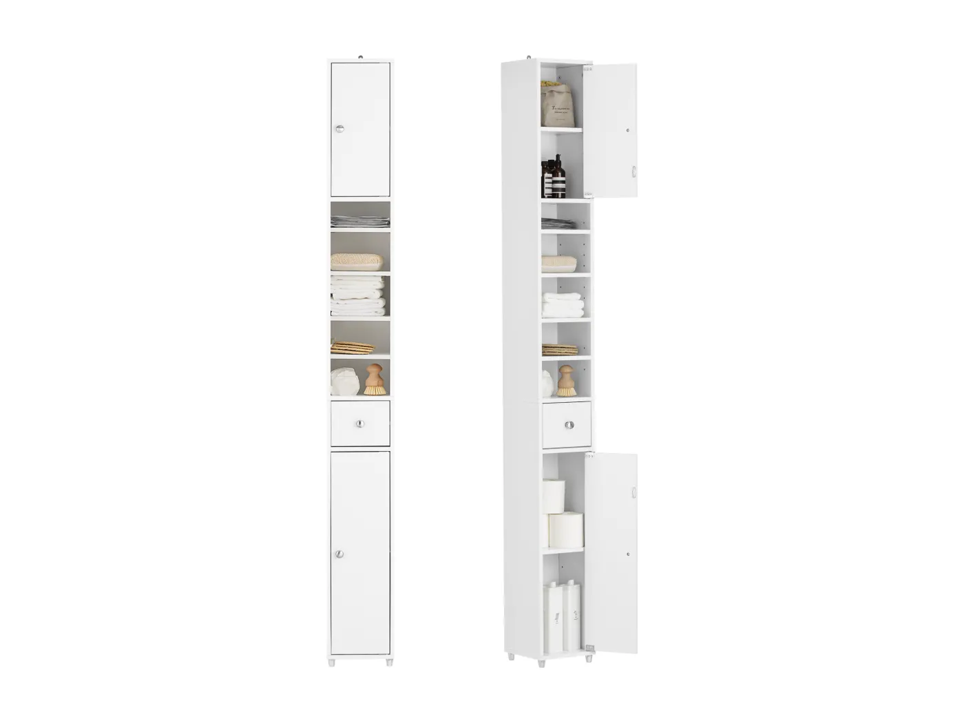 Hochschrank BZR34-W 20 x 180 x 20 cm Weiß