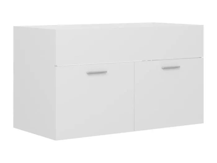 Prolenta Premium -  Waschbeckenunterschrank Weiß 80x38,5x46 cm Holzwerkstoff