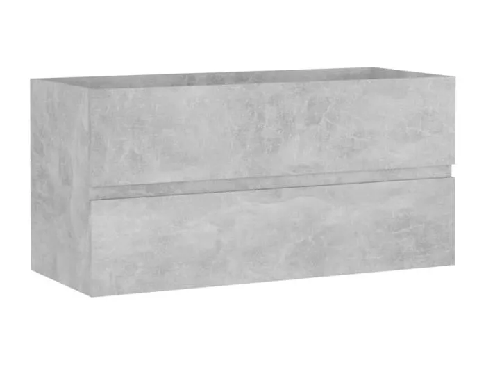 Prolenta Premium -  Waschbeckenunterschrank Betongrau 90x38,5x45 cm Holzwerkstoff