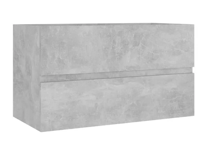 Prolenta Premium -  Waschbeckenunterschrank Betongrau 80x38,5x45 cm Holzwerkstoff