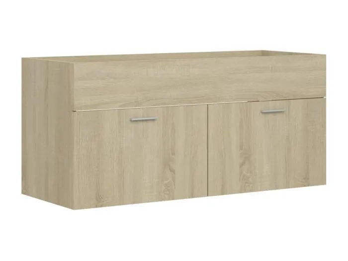 Prolenta Premium -  Waschbeckenunterschrank Sonoma-Eiche 100x38,5x46cm
