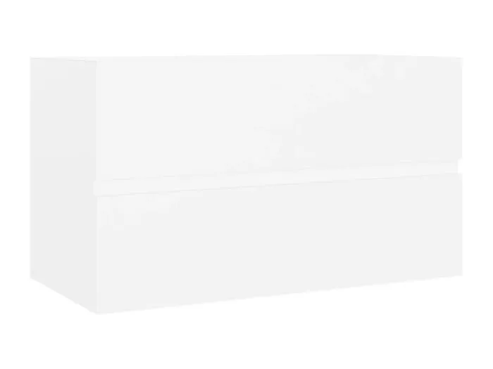 Prolenta Premium -  Waschbeckenunterschrank Weiß 80x38,5x45 cm Holzwerkstoff