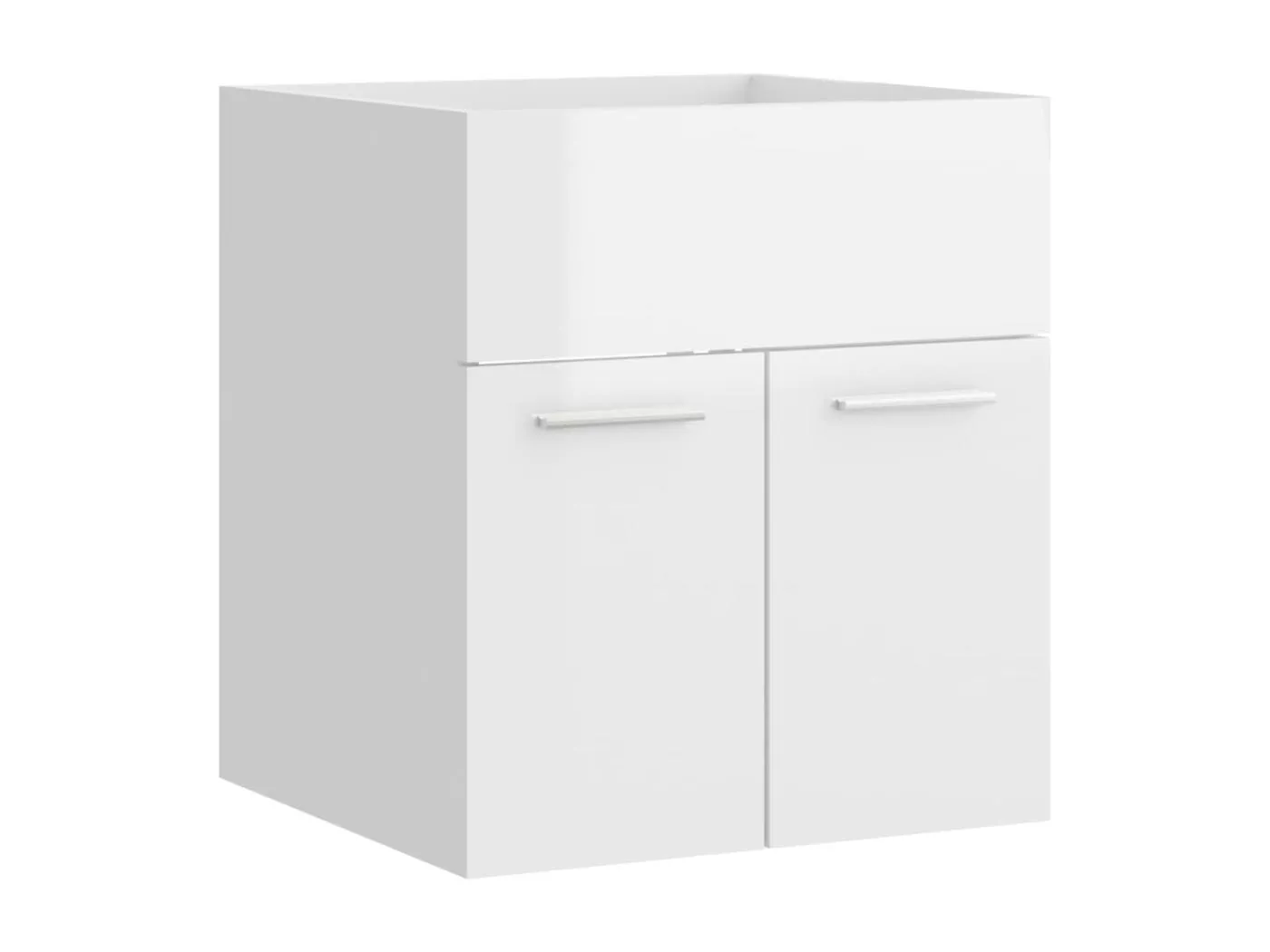 Prolenta Premium -  Waschbeckenunterschrank Hochglanz-Weiß 41x38,5x46cm